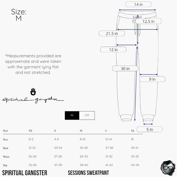 SPIRITUAL GANGSTER WOMEN LOVE YOURSELF SESSIONS JOGGER SWEATPANTS VINTAGE BLACK - Picture 15 of 16